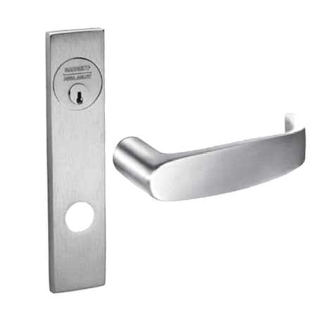 Sargent Fail Safe, 24V Electrified Mortise Lock, LE1 Escutcheon, L Lever, Bright Brass 8270-24V LE1L 3